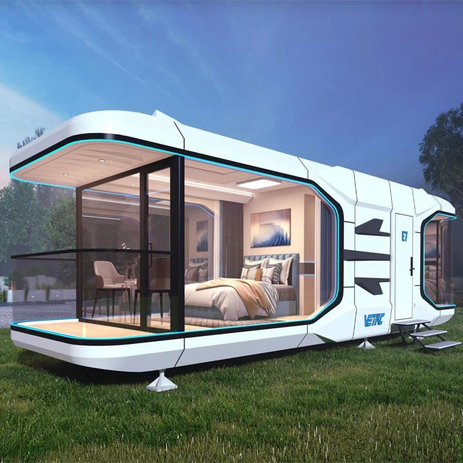 Phòng cabin dạng khoang ngủ ngoài trời của khách sạn đúc sẵn có nhà vệ sinh