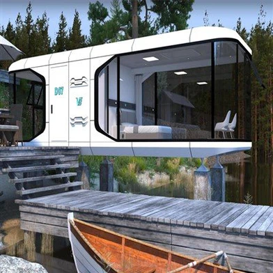 Prefab Cabin giá rẻ Khách sạn dạng khoang ngủ có 2 phòng ngủ